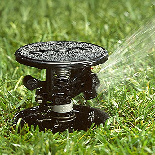 Irrigatore A Leva Basculante Rain Bird MAXI-PAW – Con 7 Ugelli Intercambiabili – Gittata 6,7-13,7 M – Per Giardini Domestici E Aree Verdi
