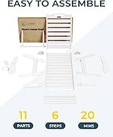Vista 7 de Tumbona de exterior extragrande con 5 posiciones, de polietileno de alta densidad (HDPE), con ruedas y portavasos, para patio, terraza, piscina