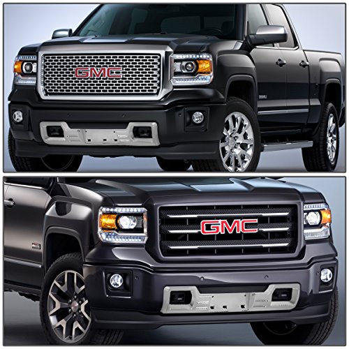 Compatible With Gmc Sierra 1500 Gmt K2Xx Abs Plastic Denali Style Front Lower Bumper Grille (Chrome) #TOP4