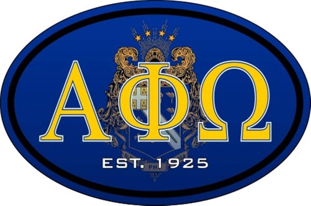 Alpha Phi Omega Color Oval Decal