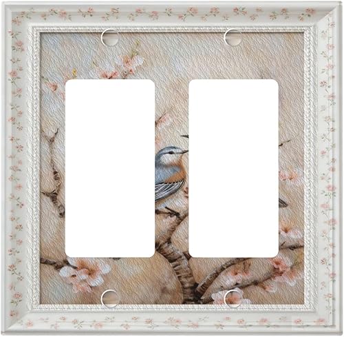 Miniatura 44 de Cubiertas Decorativas de Arte para Interruptores de Luz, Hojas de Otoño, Placa de Pared de Palanca Individual, Cubierta Decorativa de Interruptor,