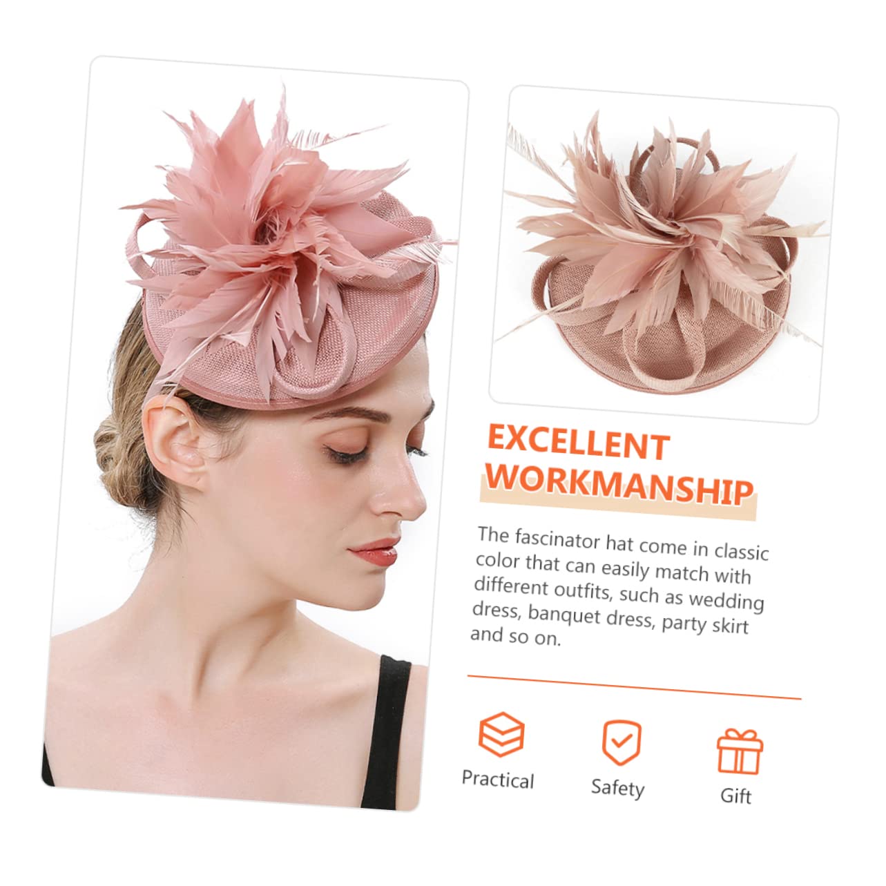 Abaodam 2 Uds Pasador Sombrero Diadema Nupcial Sombreros De Mujer Clips Para El Pelo De Graduación De Fiesta De Cóctel Tocados Fiesta De Té De Té
