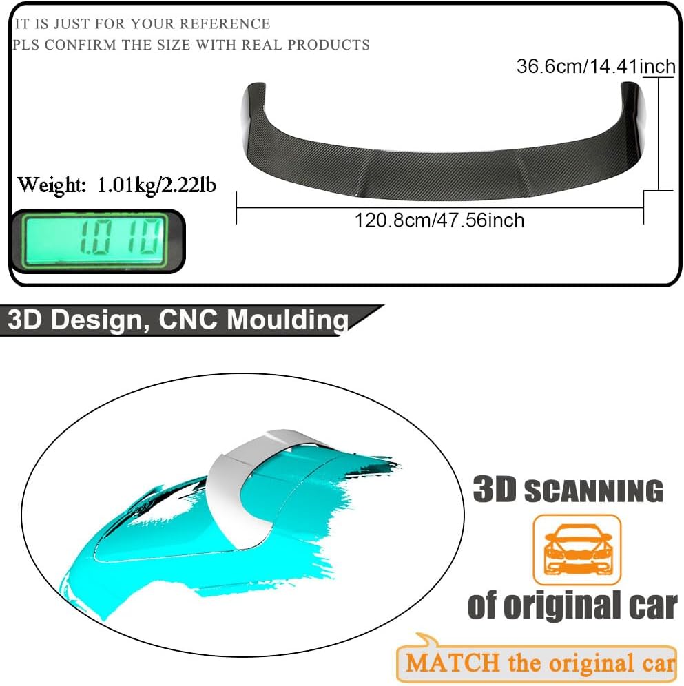 Dry Carbon Fiber Rear Trunk Spoiler for Audi RS6 C8 Avant 2021-2023 4-Door Customized Wing Lip Rear Highkick Spoiler Wing Factory Outlet