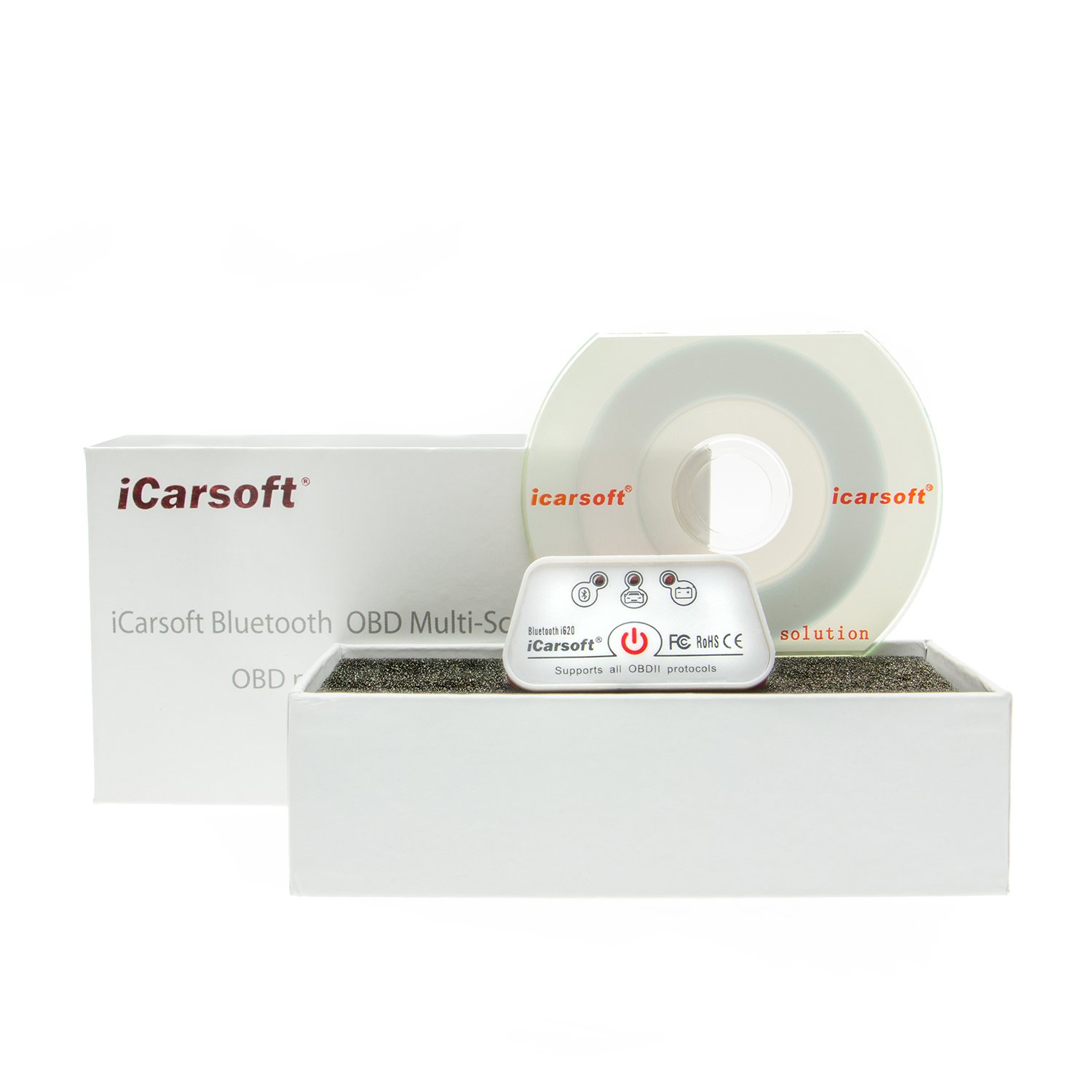 iCarsoft Multi Bluetooth OBD2 OBD-II Scan Tool, Self Diagnostic Auto Motor Vehicle Car