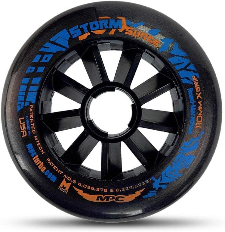 Bont MPC Storm Surge Inline Speed Skate Wheel - Wet-Weather Skating Dual Durometer - 100mm, 110mm, 125mm