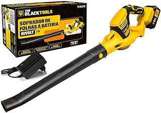 Soprador De Folhas A Bateria 21v Elétrico Cor Amarelo 110v/220v Tcb21c The Black Tools