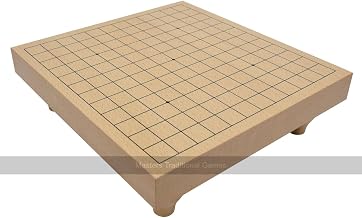 13 x 13 Wooden Go Board with Legs (36mm Thick, Beech Veneer, Stones not Included)