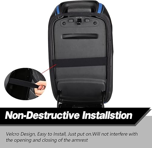 Miniatura 5 de Funda para reposabrazos de consola central, de piel, antiarañazos, protector de reposabrazos central, accesorios de decoración interior, compatible