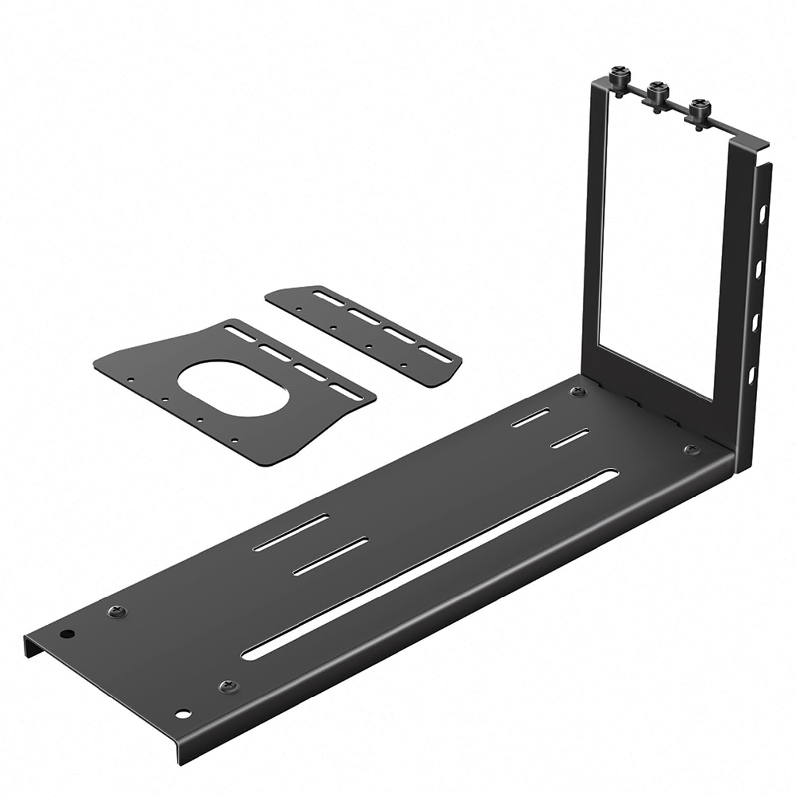 Yhplxyuus Metal Vertical Graphics Card Holder Easy Install 3 Slot Bracket Improves Stability Heat Dissipation Vertical GPU Mount