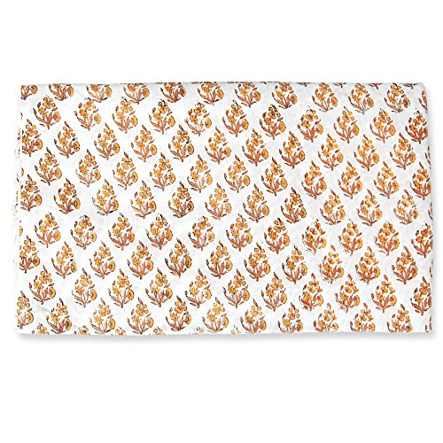 Tissu coton imprimé fleur de Jaipur pour coudre vos robes d'été et housses de canapé