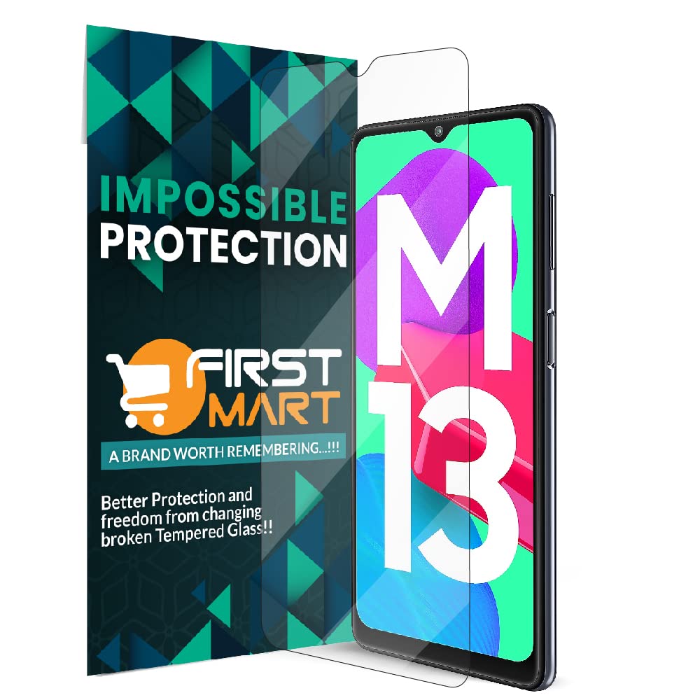 FIRST MART Screen Protector for Samsung Galaxy M13 4G, Samsung M13 5G and Samsung M33 5G (6.5 Inch) Crystal Clear Impossible Fiber Case Friendly Protection & Installation Kit| Crystal Clear (B0C39VH8NJ) Amazon Price History, Amazon Price Tracker