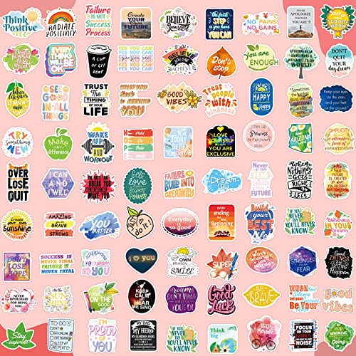 450Pcs Inspirational Stickers For Adults Teens Teachers Reward Motivational Stickers For Water Bottles Students, Positive Words Quote Waterproof Vinyl Stickers For Laptop Journal Scrapbook #TOP6