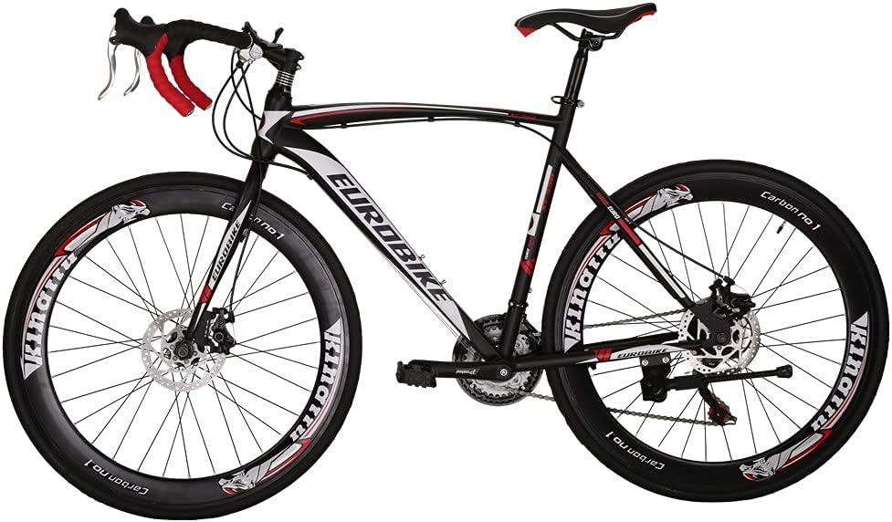 Eurobike Road Bikes 700C Wheels 54cm Frame Adult Racing Bicycle 21 Speed (60mm) : Sports & Outdoors