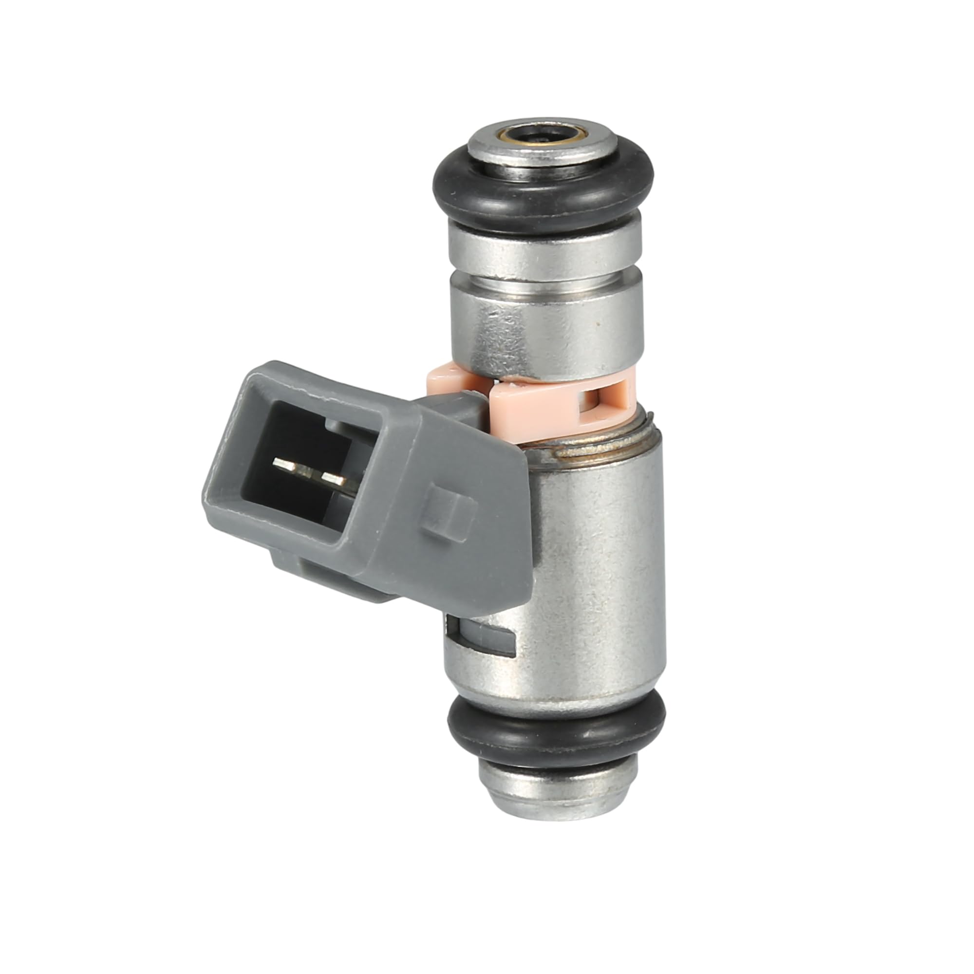 A ABSOPRO Injecteur De Carburant Pour Renault Twingo 01-07 1.0/1.2 1pc | Gris, Métal, Plastique, 47x15mm, 12V, 8200025248, Pour RENAULT Kangoo 2002-2007 1.0, Disque 2 Trous, 2 Broches