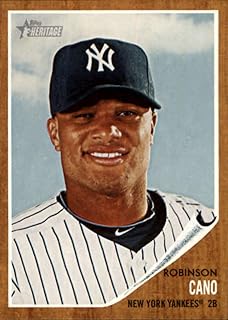 2011 Topps Heritage #65 Robinson Cano Yankees MLB Baseball Card NM-MT