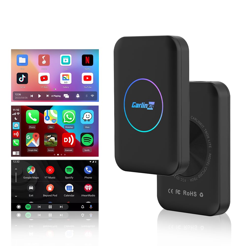 カーナビ Carlinkit Full Android Ai Box CarlinKit LED AI Box, CarPlay TV Box for Cars, 8+128GB with