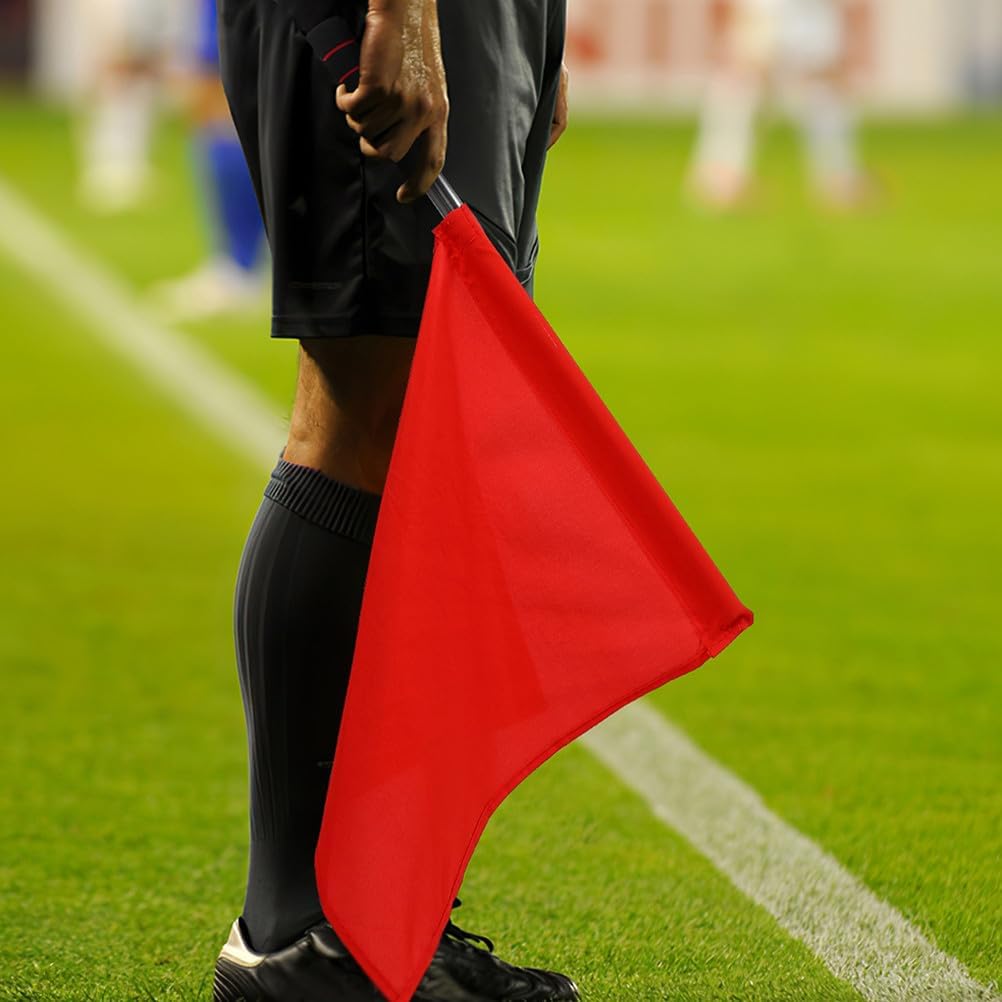 NUOBESTY 2pcs Referee Flags Handheld Signal Flags With Sponge Handle For Soccer Basketball Football Sports Competition - Image 3