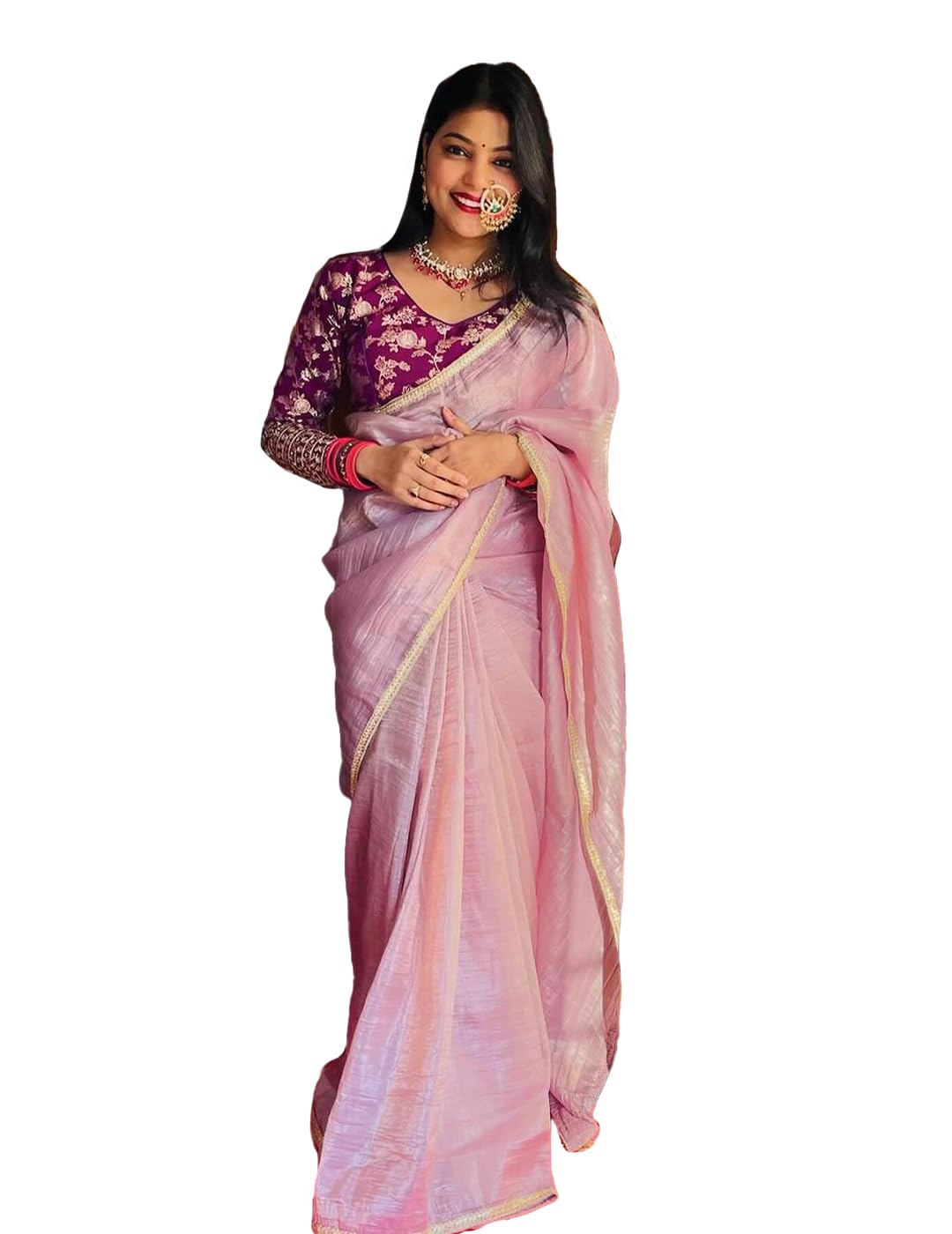 JATRIQQ Women's Jacquard Silk Saree