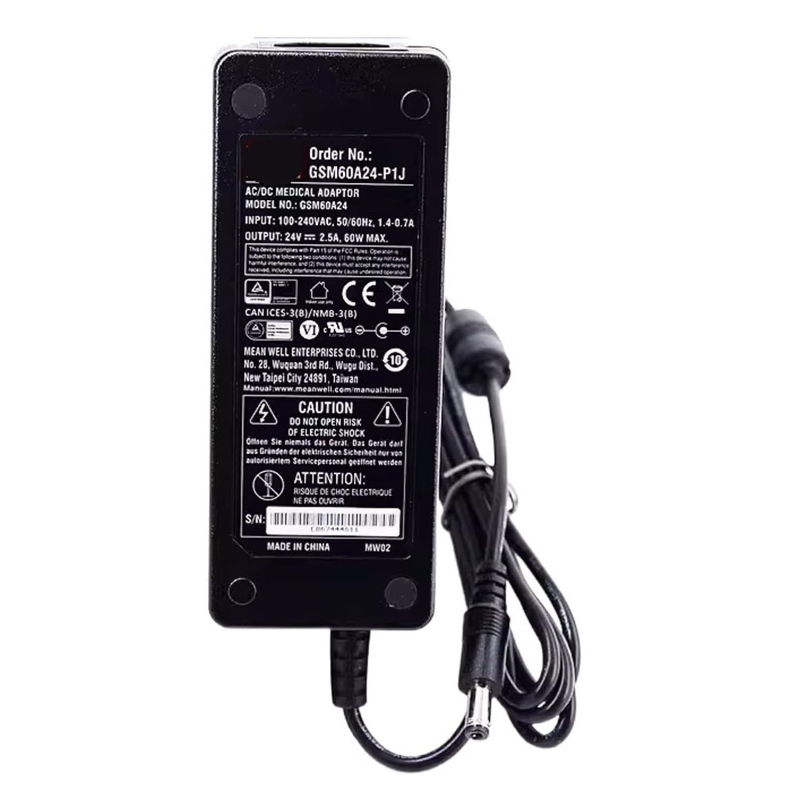 SWEWDSQG GSM60A GSM60A05-P1J GSM60A12-P1J GSM60A15-P1J GSM60A24-P1J GSM60A48-P1J 60W AC-DC Adaptor(GSM60A12-P1J)
