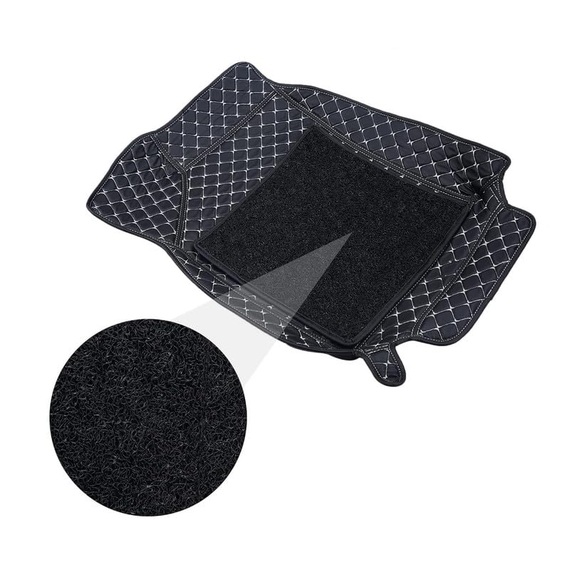 Image of Mr Mattie 7D Car Floor Mats Compatible with Volvo S-90 (2018), Black /Silver