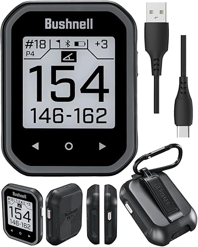 Miniatura 6 de Bushnell Phantom 2 Telémetro GPS negro con soporte magnético BITE y GreenView con paño de limpieza de lentes Wearable4U