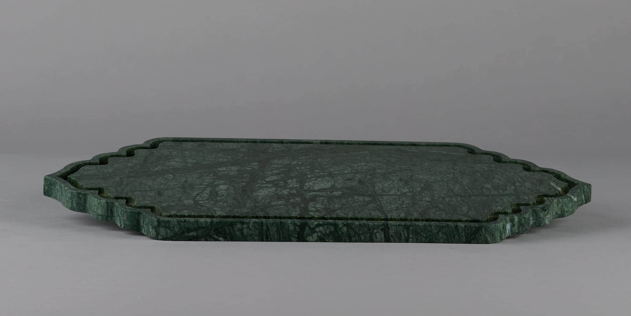Stone Essential Green Marble Platter/Food Serving Tray for Kitchen, Dining and Gift - Image 3 thumbnail