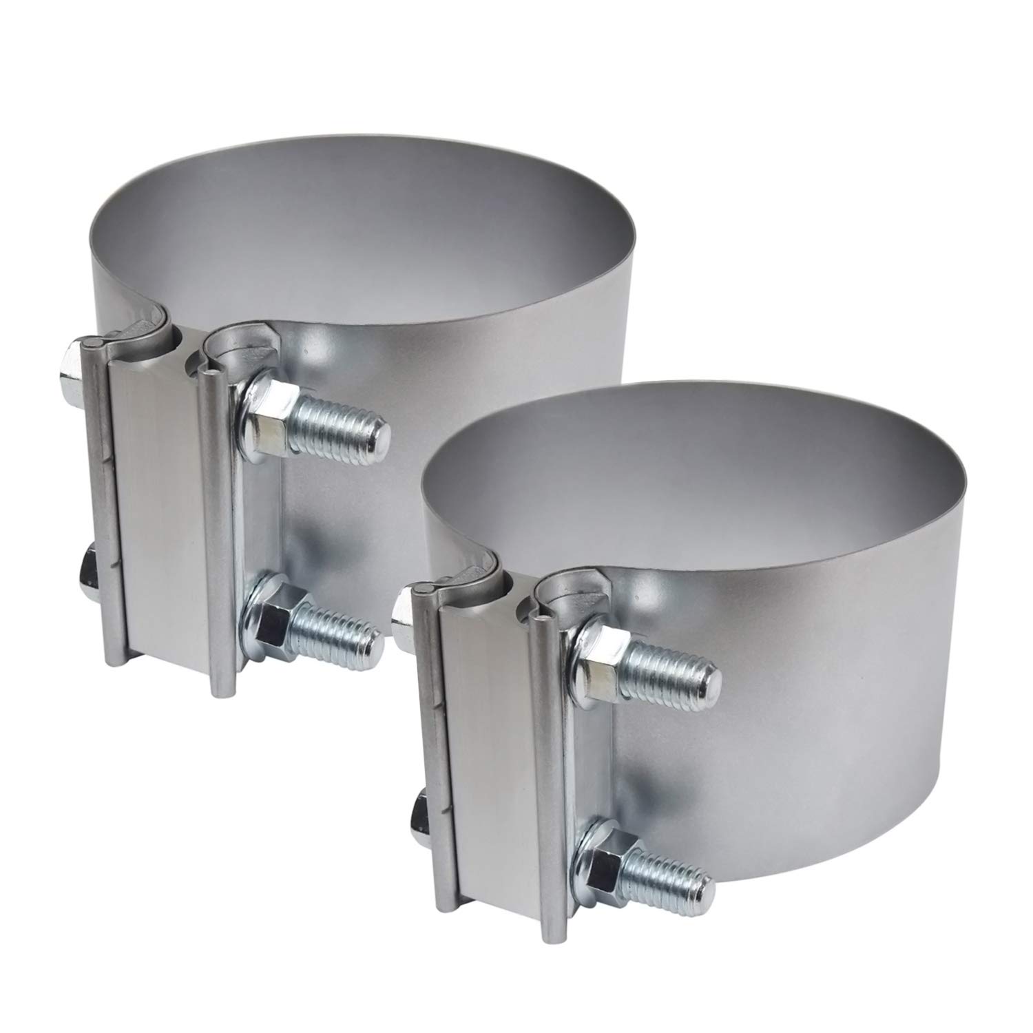 5 Stainless Steel Exhaust Clamp,Universal Muffler Clamp Lap Joint,A
