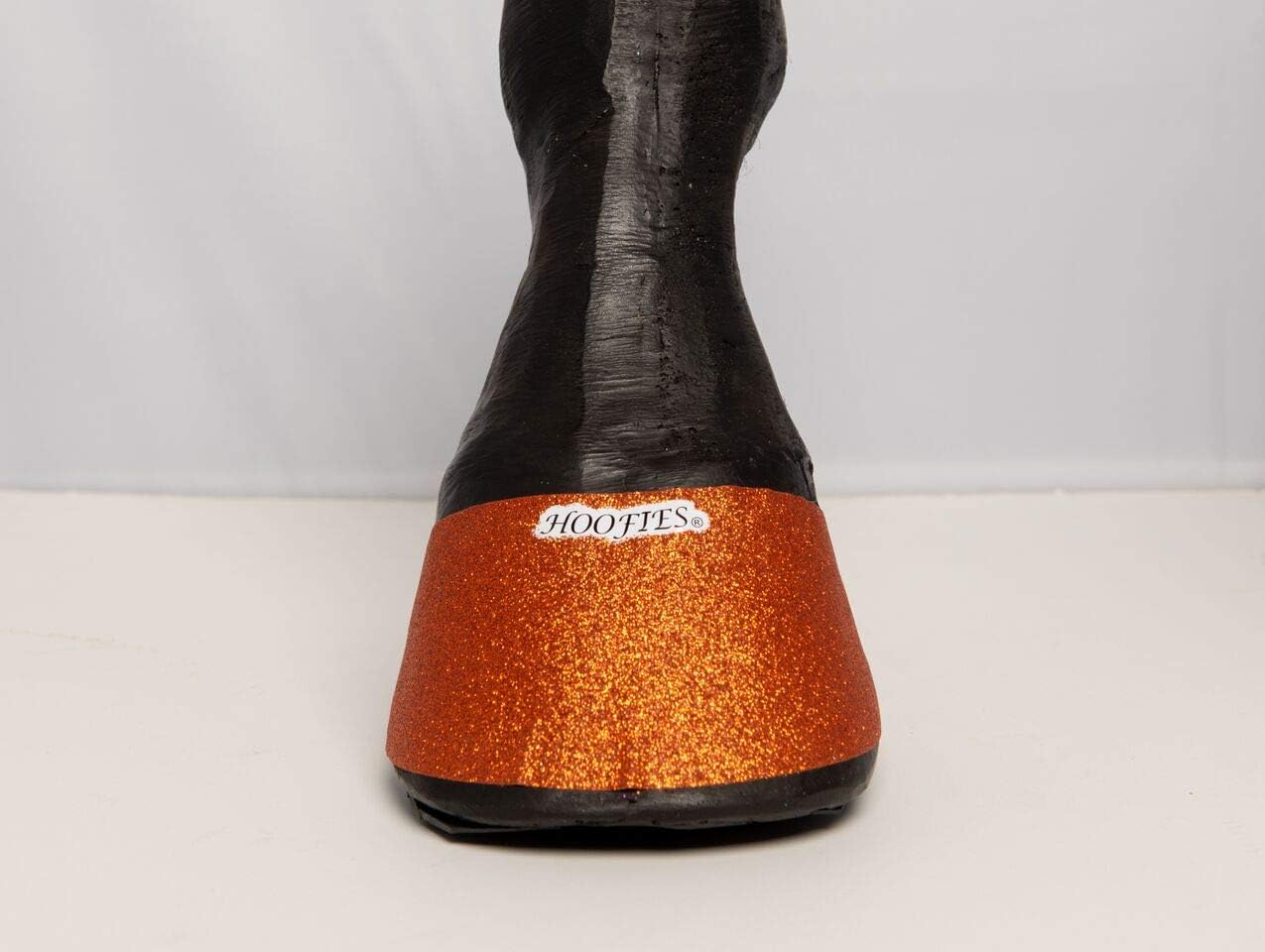Hoofies Horse Size Orange Glitter Peal and Stick Hoof Paint