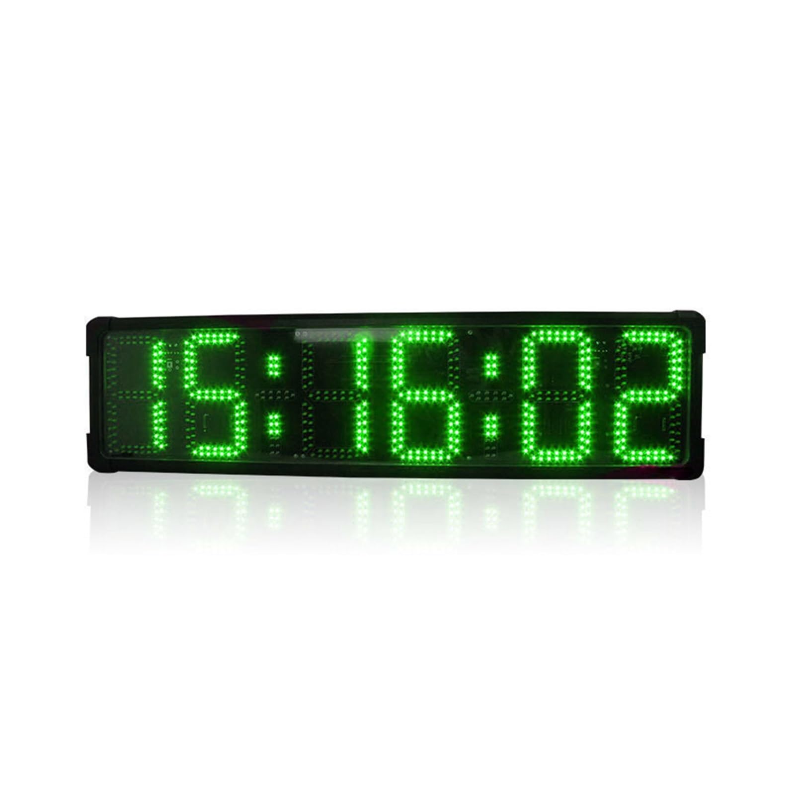 Timer Palestra, Orologio con conto alla rovescia a LED a doppia faccia Orologio digitale a 6 cifre con timer for la maratona a LED di grandi dimensioni(Yellow Double-sided)