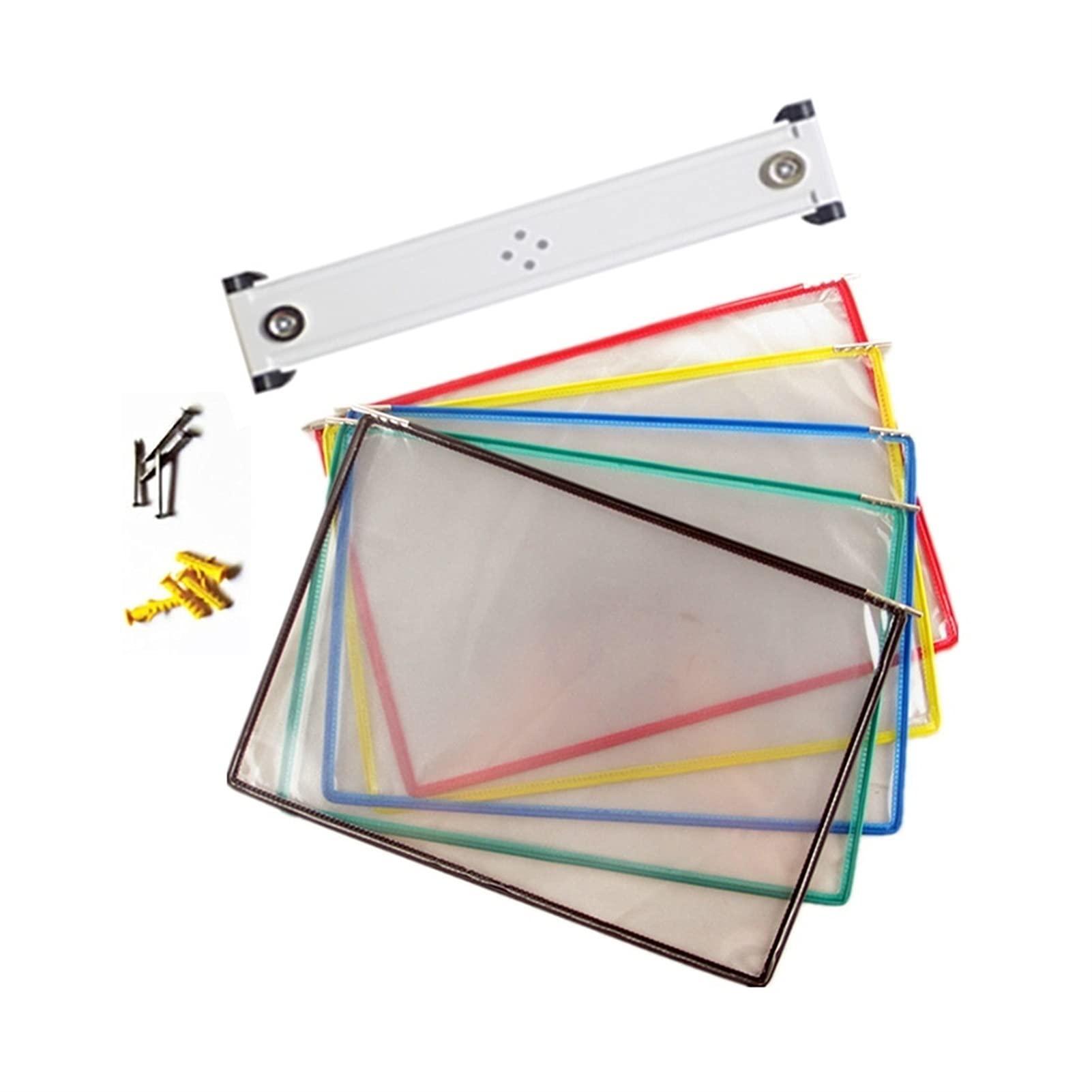 Präsentationsmappe, Magnetischer Dokumentenhalter A4, Wandvitrine, Aktenhalter(Black)