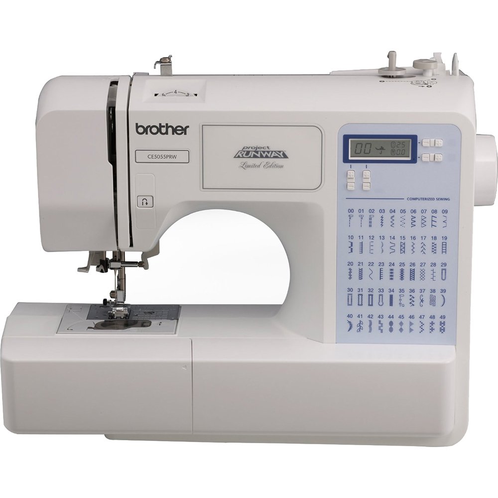 CS5055PRW Sewing Machine, Project Runway, 50 Built-in Stitches, LCD Display, 7 Included Feet