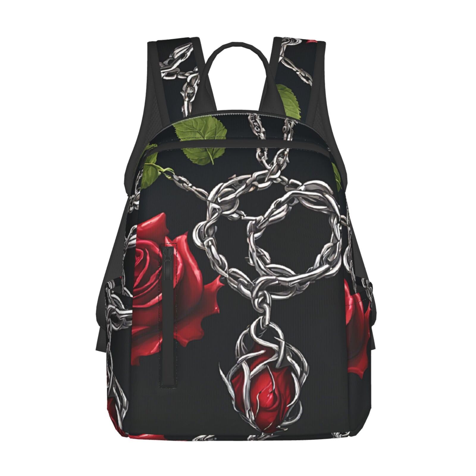 UENFFKDAP Gothic Black Roses School Backpacks, Leisure Backpacks, Work Backpacks. Travel Laptop Bags. Unisex.