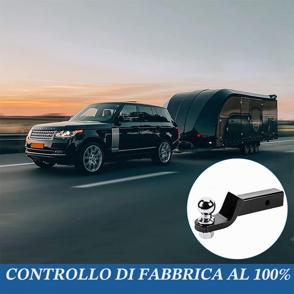 Gancio Traino per Quad,Gancio per Rimorchio Trattore,Attacco a Sfera per Gancio di Traino,Gancio Traino a Sfera per Trattore 50 mm per Rimorchio Gancio di Traino Roulotte Camion