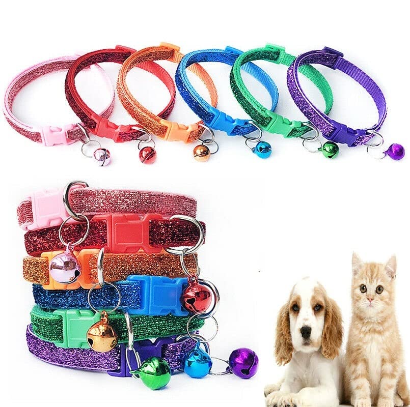 Pets Empire 2 Pcs Cute Pet Collars Puppy Adjustable Necklace Lovely with Bell Cat Small Dog Collar (Color May Vary) (B09SCXL34Q) Amazon Price History, Amazon Price Tracker