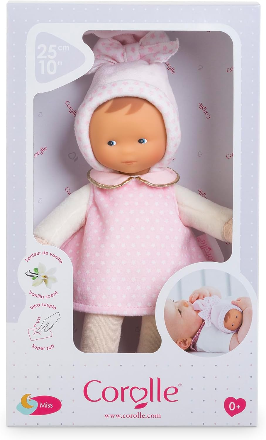 Corolle Miss Starry Dreams Soft Body Baby Doll - Easy to Hold and Cuddle with Multiple Grip Points, Vanilla-Scented, for Ages 0 Months +