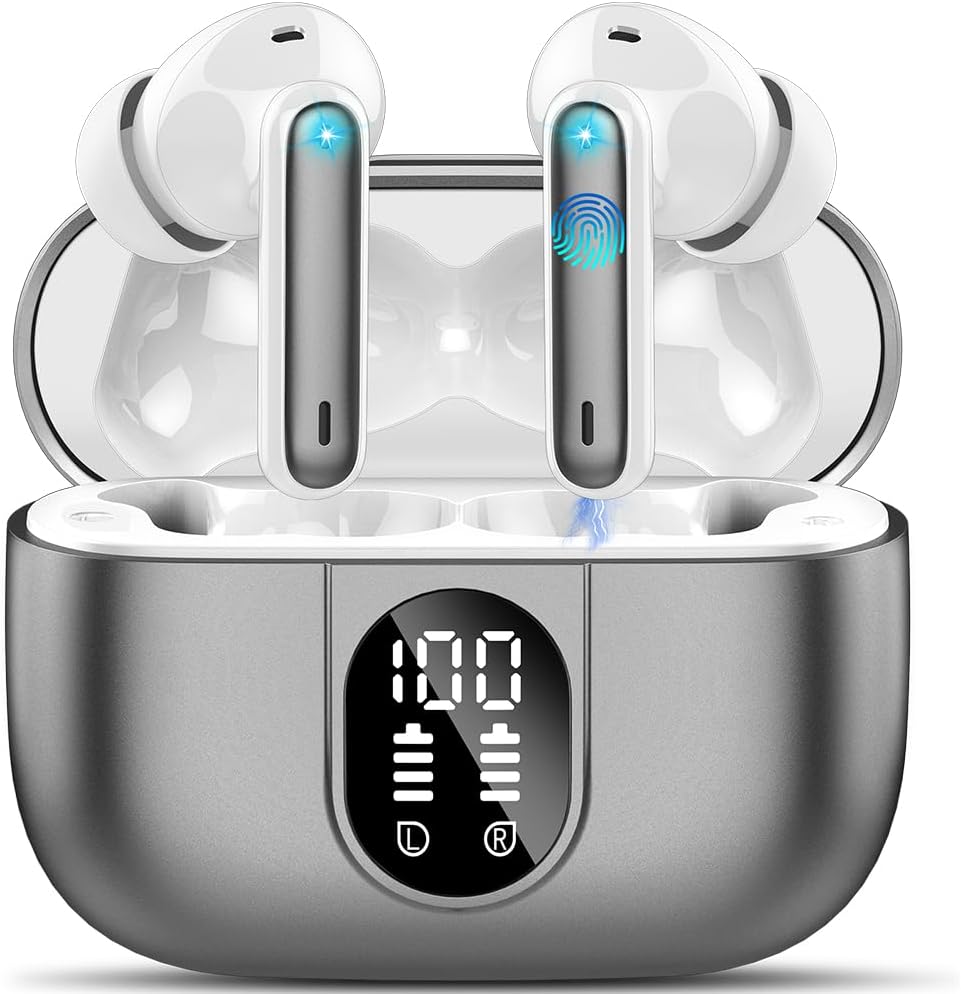 Ai Translation Earbuds Real Time, Simultaneous Interpretation Translator Earbuds with 6 Translation Modes/164 Languages, No Subscription Translatior Headphones, Iron Gray
