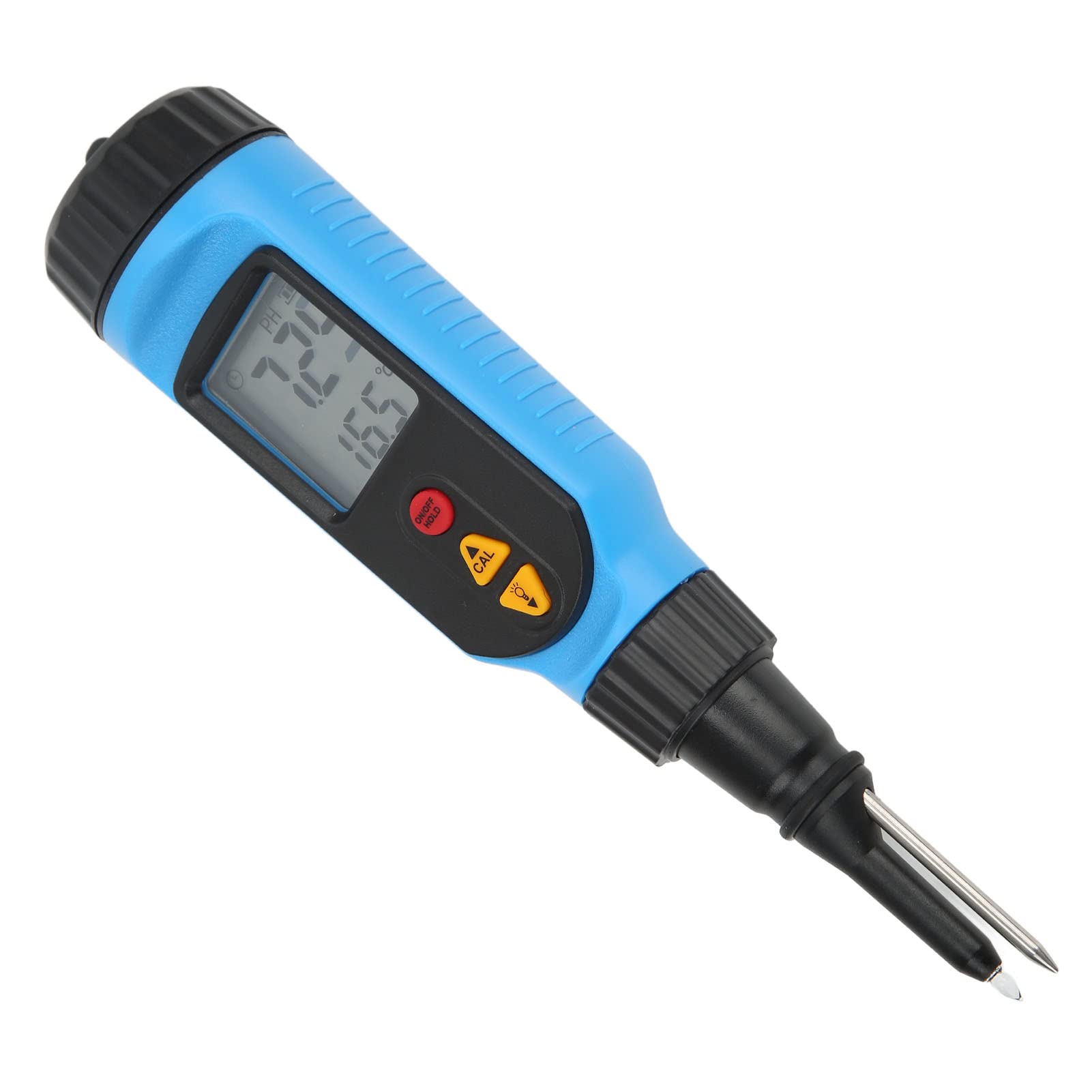 FTVOGUE Bolígrafo Probador de PH, Medidor de PH Portátil ABS con Pantalla LCD, 0,00 a 14,00, Precisión de ±0,05, Compensación de Temperatura de 32 a 140 °F, para Pan, Carne, Salsa de Frutas, Pasta