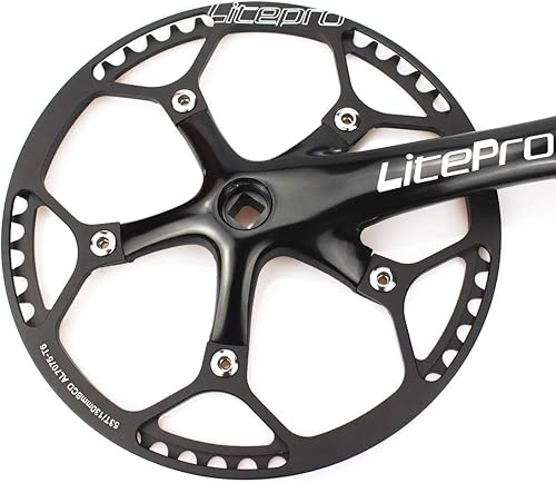 Miniatura 6 de CYSKY Juego de bielas de una sola velocidad MTB 53T56T58T 6.693 in Bielas 130 BCD Bicicleta de Montaña IXF Juego de bielas para bicicleta de una