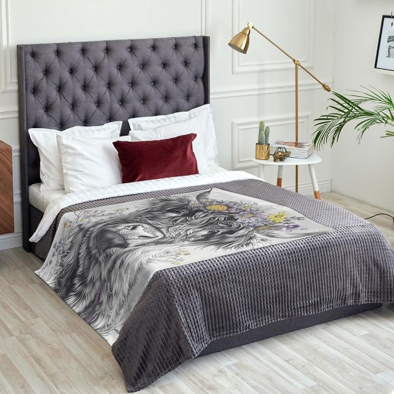 Highland Cow Blanket Cow Fleece Throw Blanket Super Soft Warm Cozy Fuzzy Plush Cows Gifts for Girls Boys Kids Room Decor40 X50 - Image 3