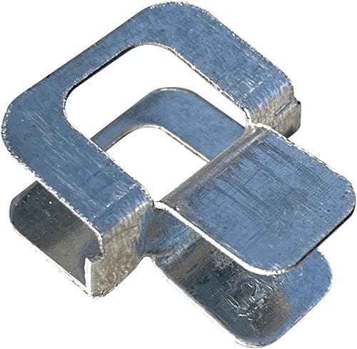 Sandbaggy 1000 clips de madera contrachapada H para techos, revestimiento de borde de panel, acero de calibre 20, galvanizado por inmersión en