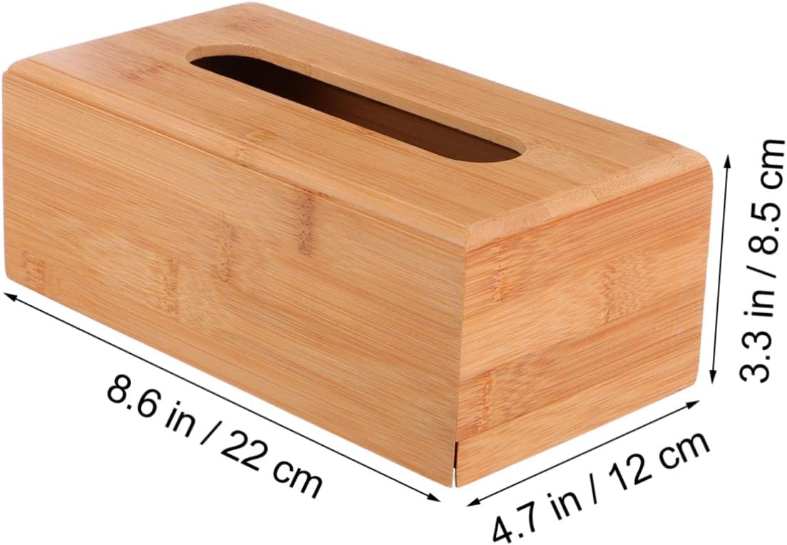 Wooden Tissue Box Lightweight Plastic Vintage Napkin Organizer image 2