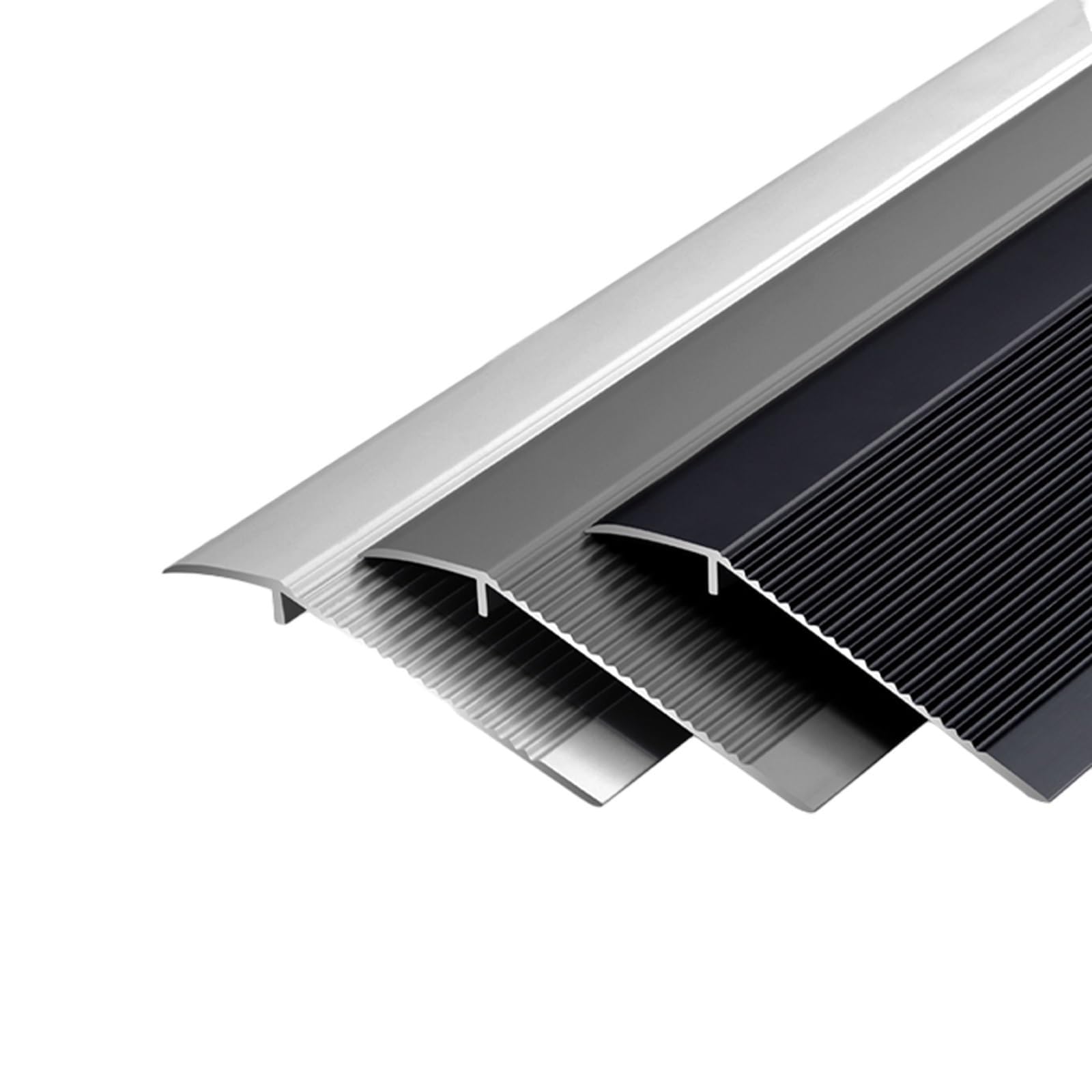 Tiras de aluminio de 2 a 4 cm ajustables y perfil de umbral de puerta antideslizante de suelo