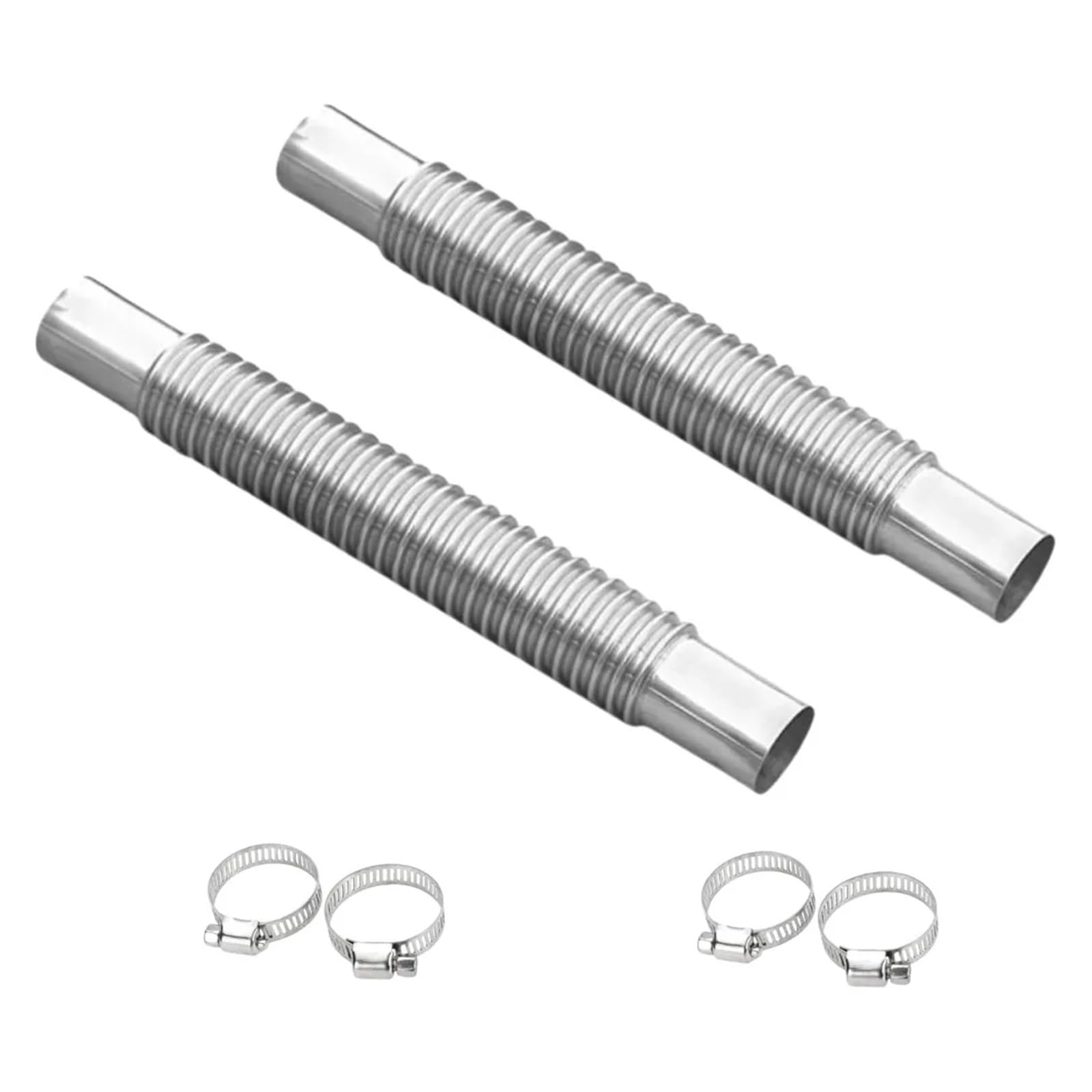 wąż ogrzewania postojowego stalowy wąż Do odbioru samochodu ciężarowego | Nagrzewnica Z Zaciskiem 2 SZT. Rura Wydechowa Nagrzewnicy 2,5 cm(Sq29pipe70mm-150cm)