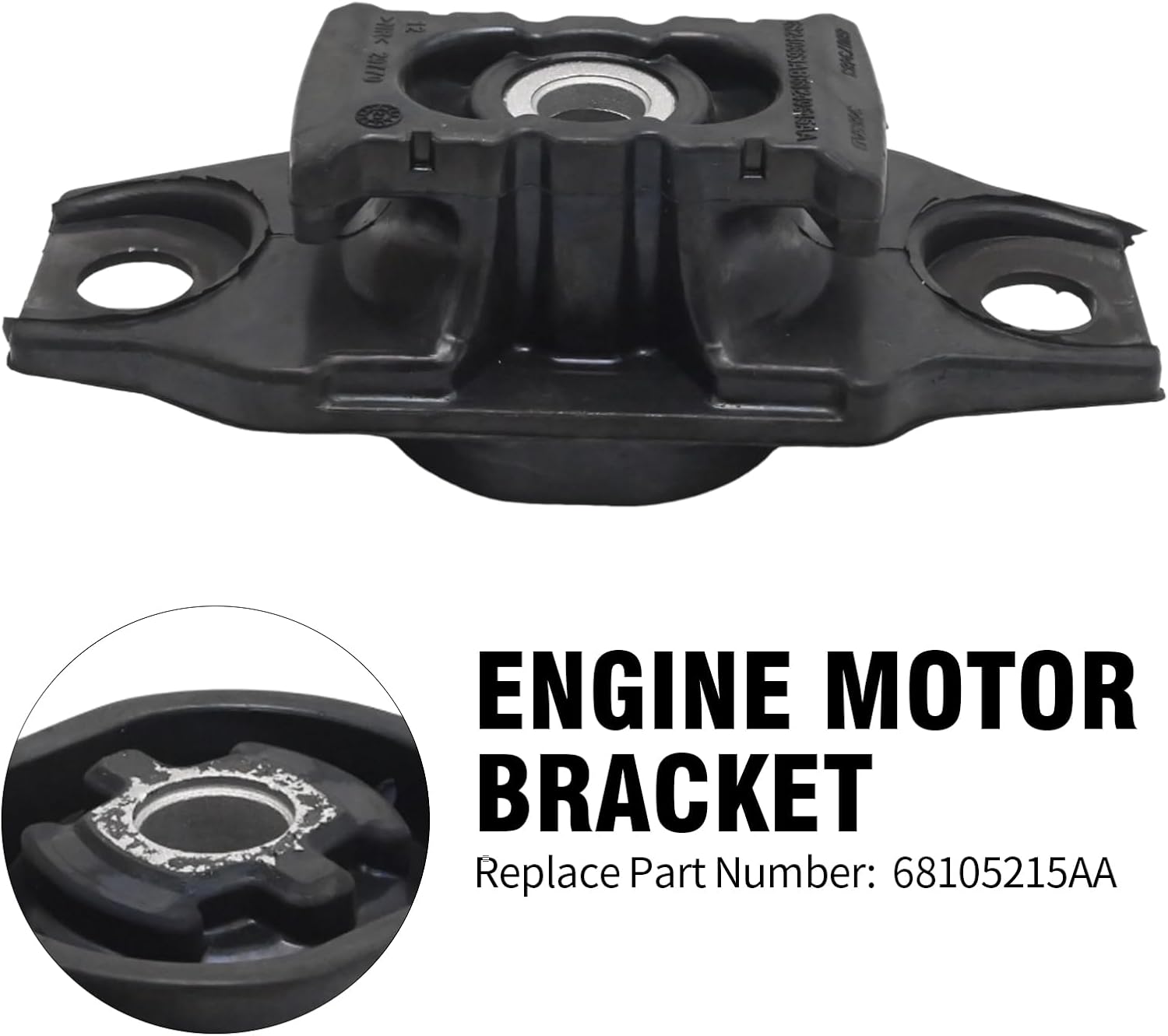 A5639 Engine Motor Mount, Replacement for Fiat 500 2012-2018, Replaces 68073217AC 9893 A5660 68073483AD 9876 EM4245 A5645 68105215AB 68073029AC