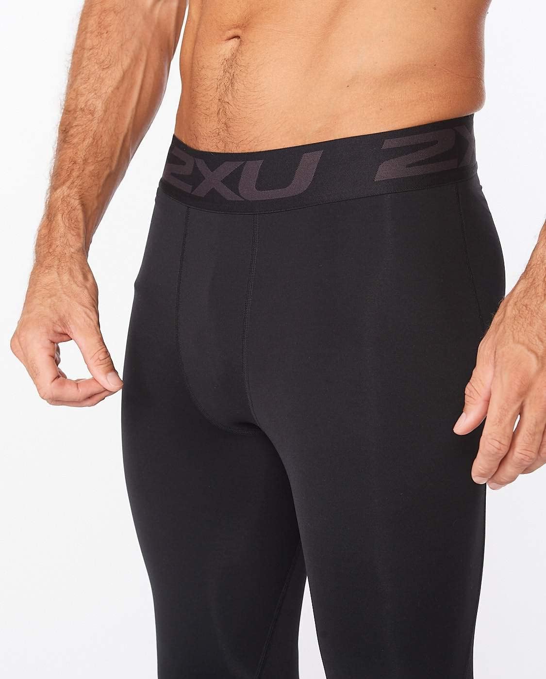 2XU Ignition Men's Compression Tights, Black/Nero, XXL - Men’s Athletic Compression Leggings & Pants for Sports & Running, Thermal Compression Pants