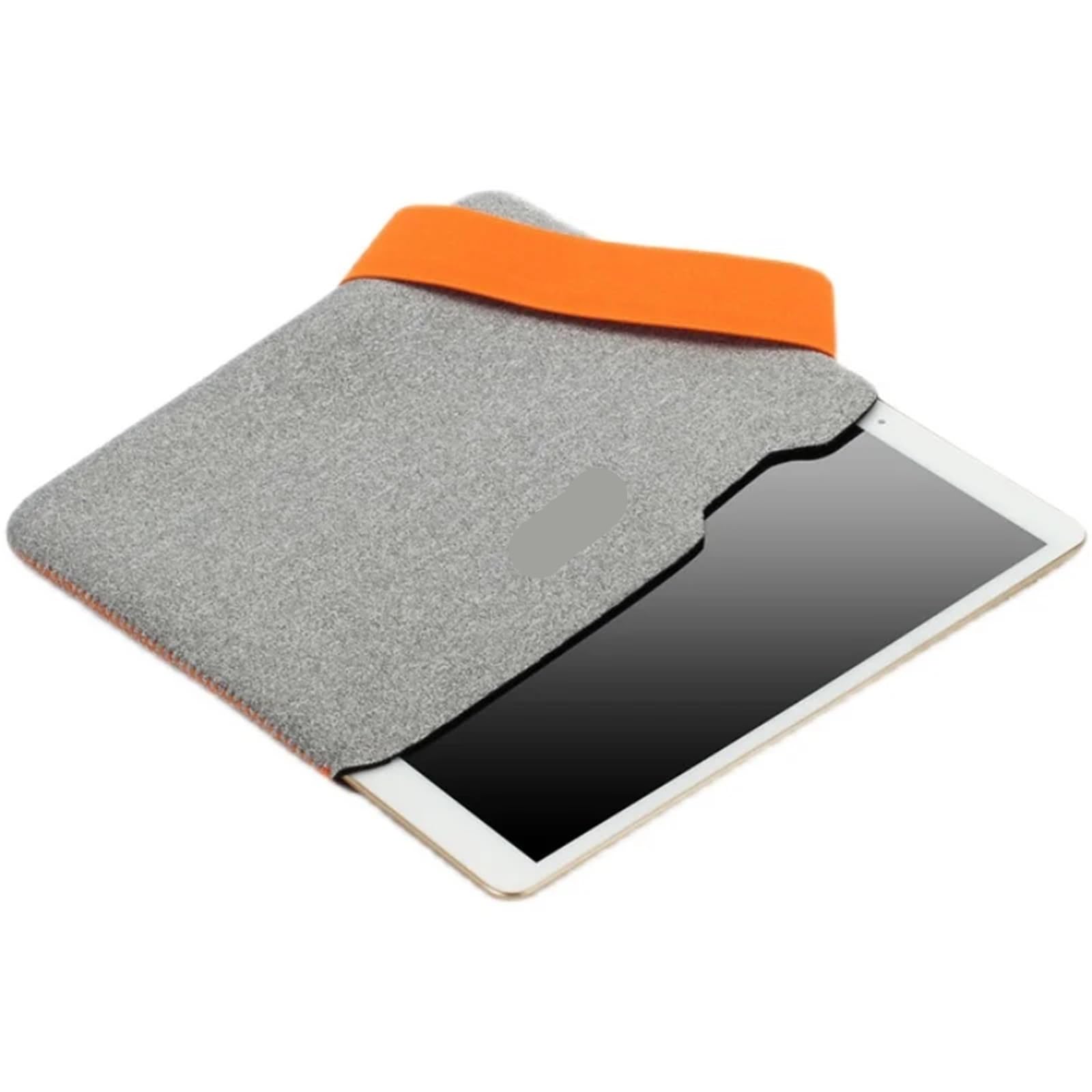 Bolsa Blanda De Tableta Funda for Tableta, Funda portátil for Tableta, Funda con Cremallera for tabletas, Funda a Prueba de Golpes, Funda for Bolsa(Orange and Grey,8 Inch)