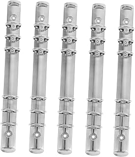 VILLFUL 5 Peças Fichário A5 Mecanismo De Encadernação De 6 Furos Para Notebook Mecanismos De Fichário De Metal A5 Notebooks Acessórios Mecânicos Fichário De Scrapbook Fichário De Metal