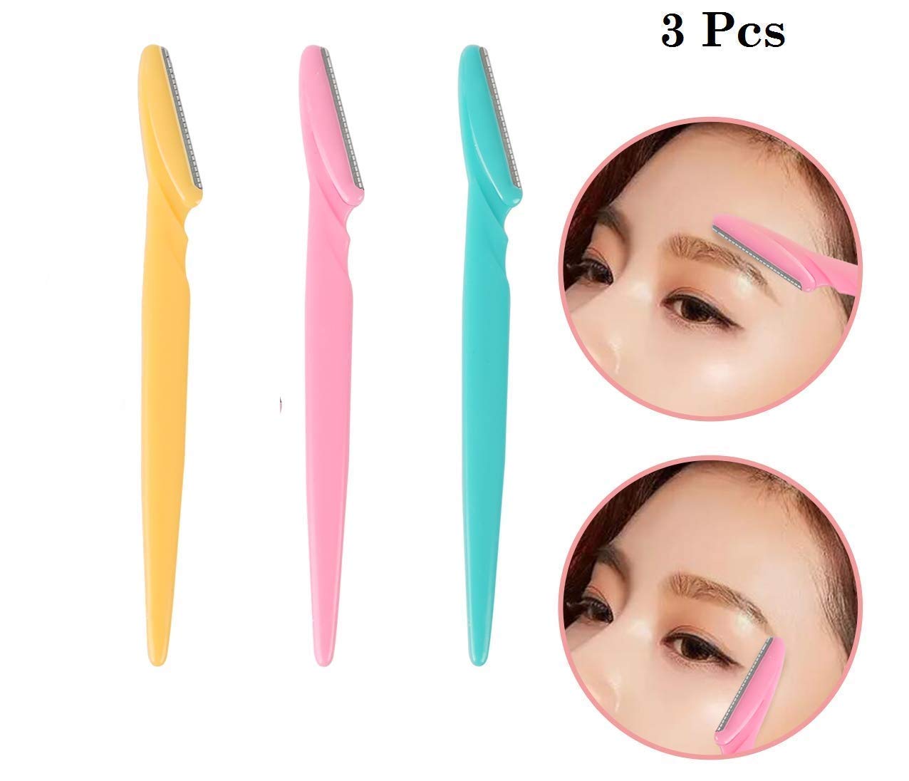 Top Select Eyebrow Facial Hair Remover for Face, Women and Men (Multicolour)-Pack of 4