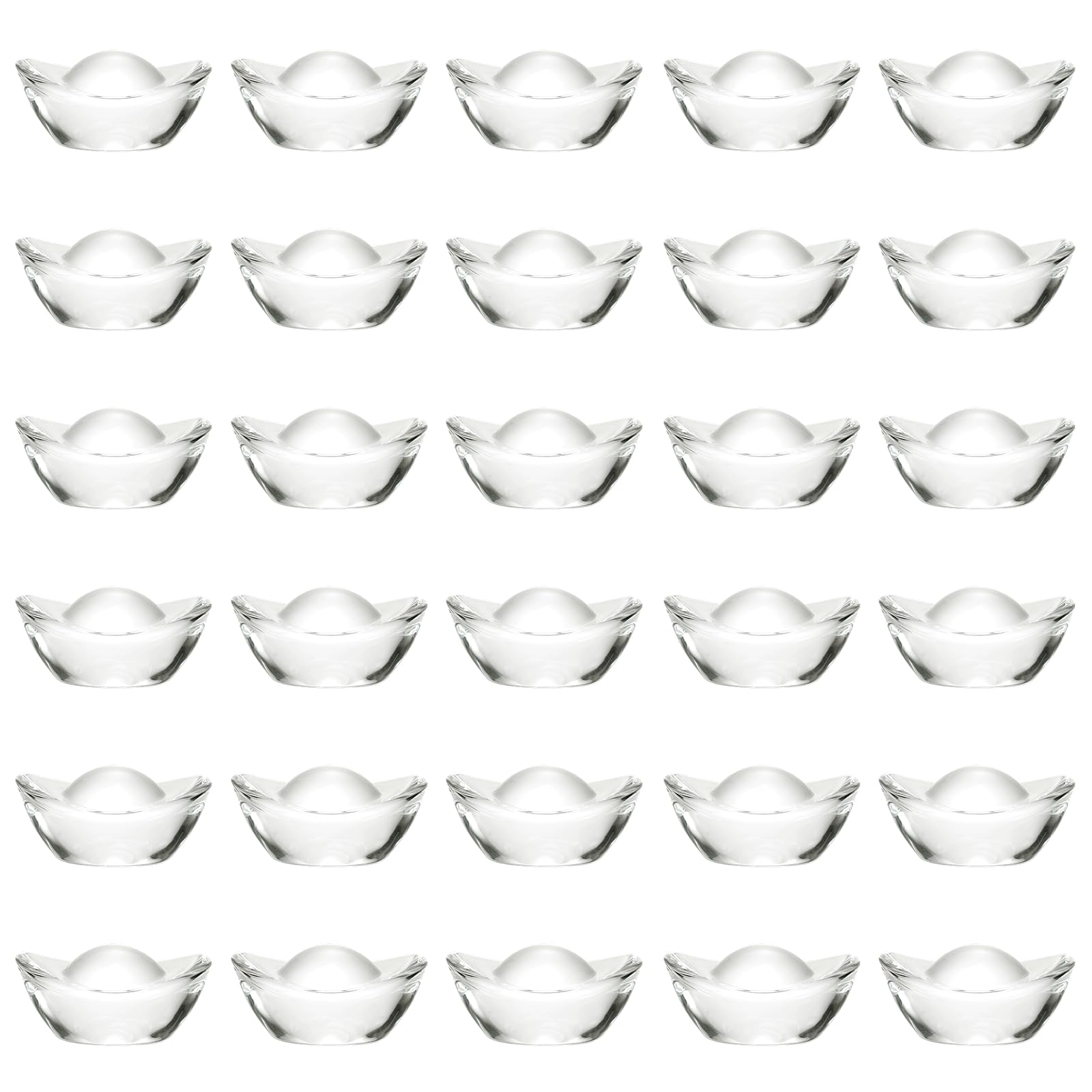 Lingot doré Feng Shui en cristal uxcell : lot de 30 statuettes de 2 cm pour décoration de bureau