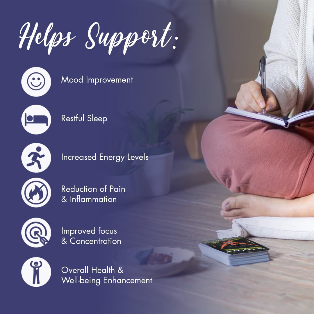 Baraja de yoga de autocuidado - Apoya el estado de ánimo y la autoestima - Aumenta los niveles de energía - Mejora la concentración y la concentración - (adolescente)